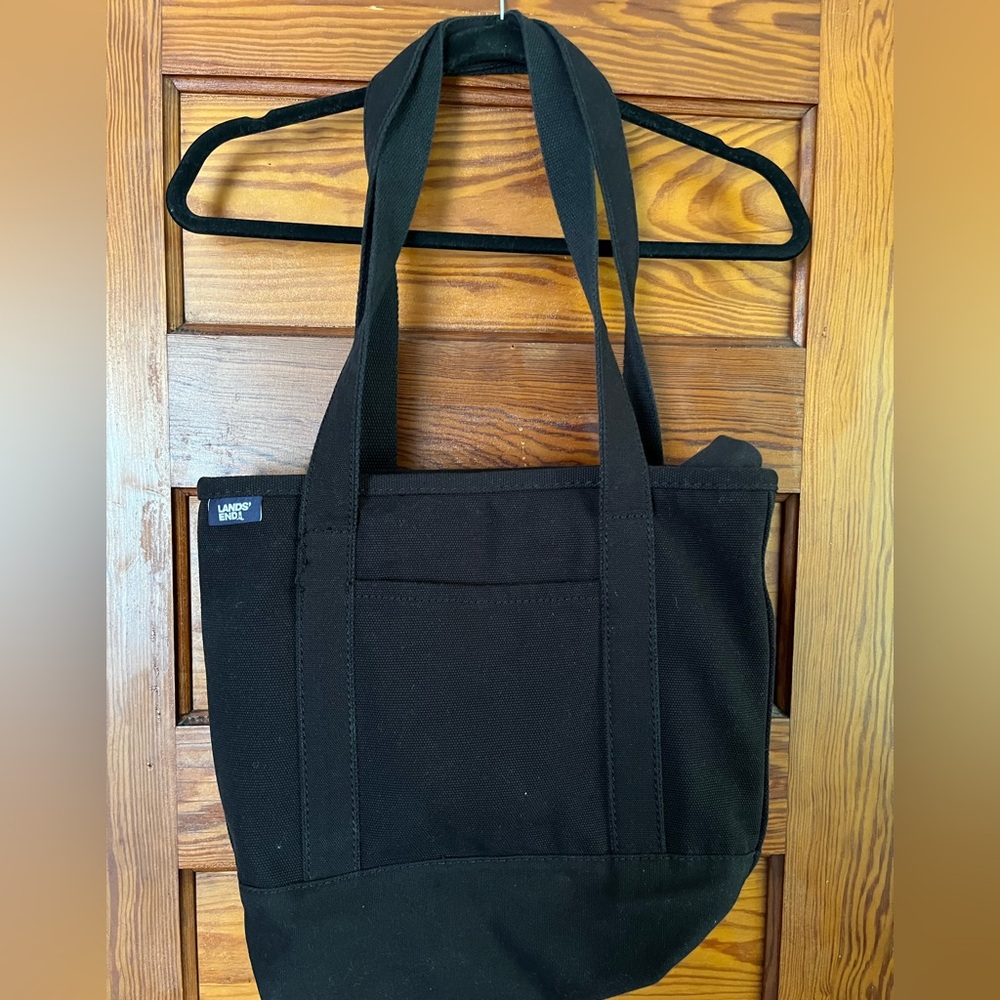 Lands' End Black Tote Bag